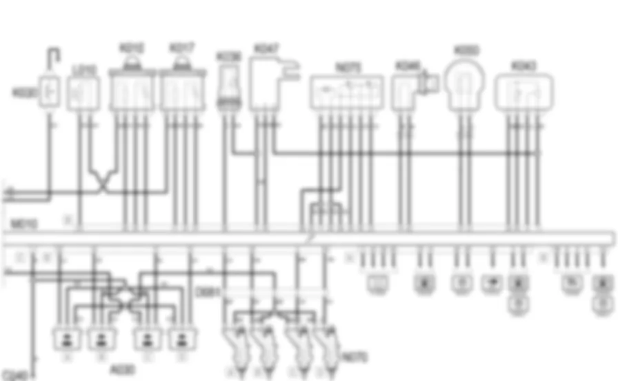 PETROL ENGINE ELECTRONIC MANAGEMENT - Wiring diagram Lancia Ypsilon 1.4 16v  