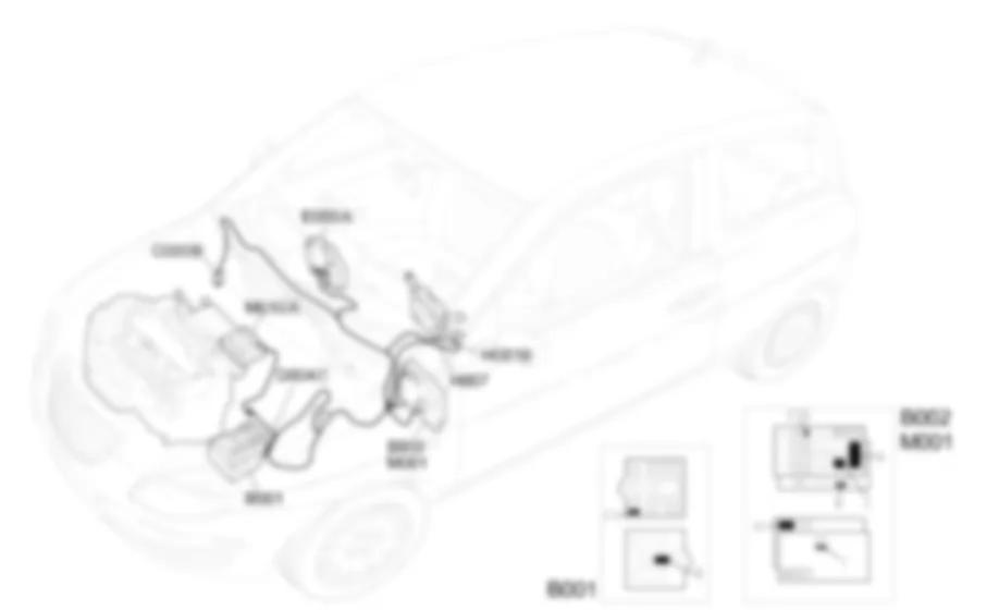 CRUISE CONTROL - Location of components Lancia Ypsilon 1.4 16v  