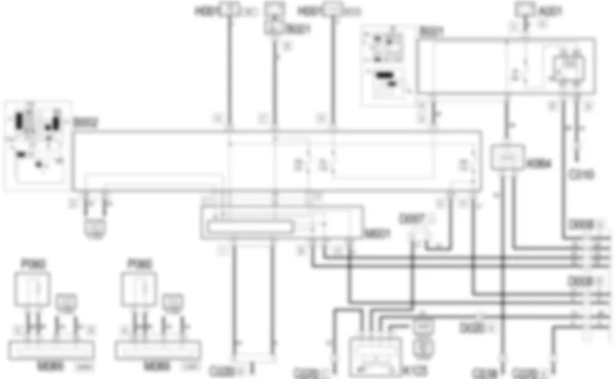 AIR CONDITIONING - Wiring diagram Lancia Ypsilon 1.3 JTD  