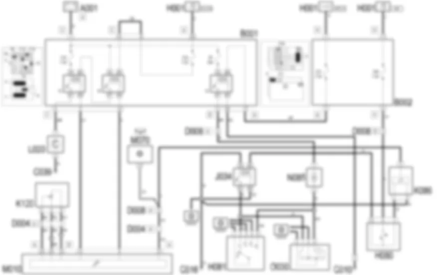 COMPRESSOR ENGAGEMENT - Wiring diagram Lancia Ypsilon 1.2 8v  