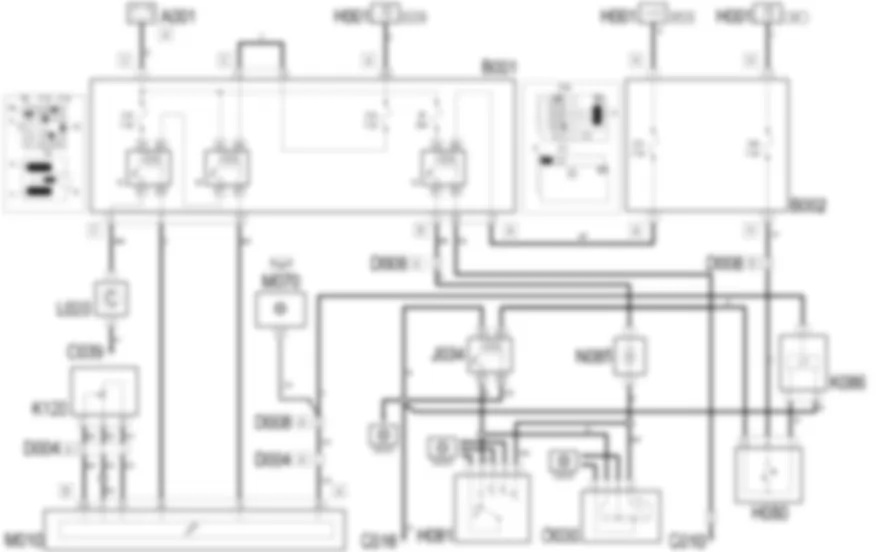 COMPRESSOR ENGAGEMENT - Wiring diagram Lancia Ypsilon 1.4 16v  