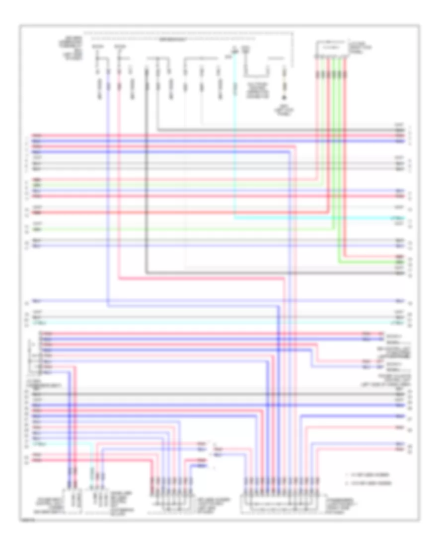 Электросхема линии передачи данных CAN (2 из 4) для Acura ZDX 2011