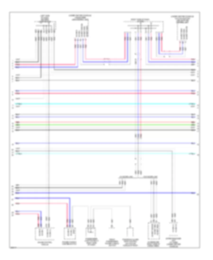 Электросхема линии передачи данных CAN (3 из 4) для Acura ZDX 2011
