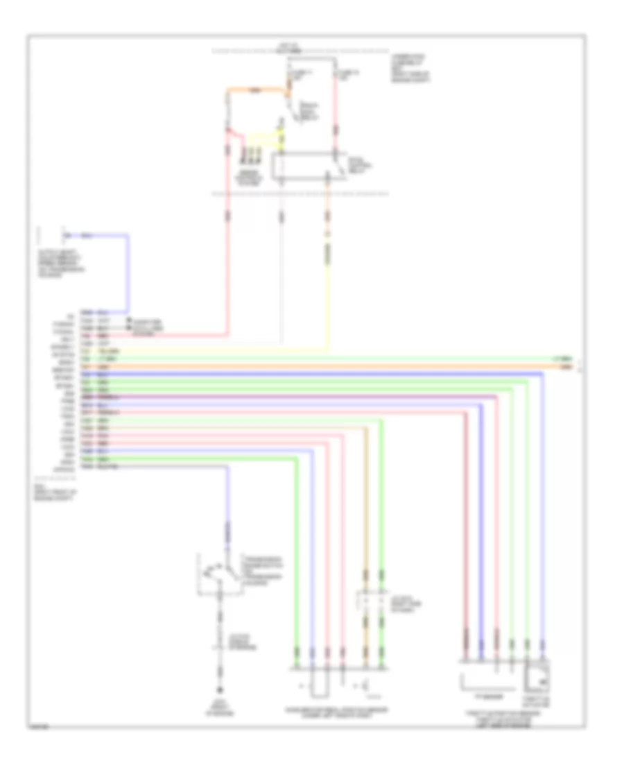 адаптивная Электросхема системы круизконтроля (1 из 3) для Acura ZDX 2011