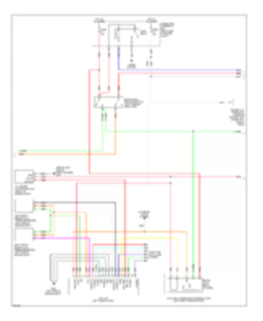 адаптивная Электросхема системы круизконтроля (2 из 3) для Acura ZDX 2011
