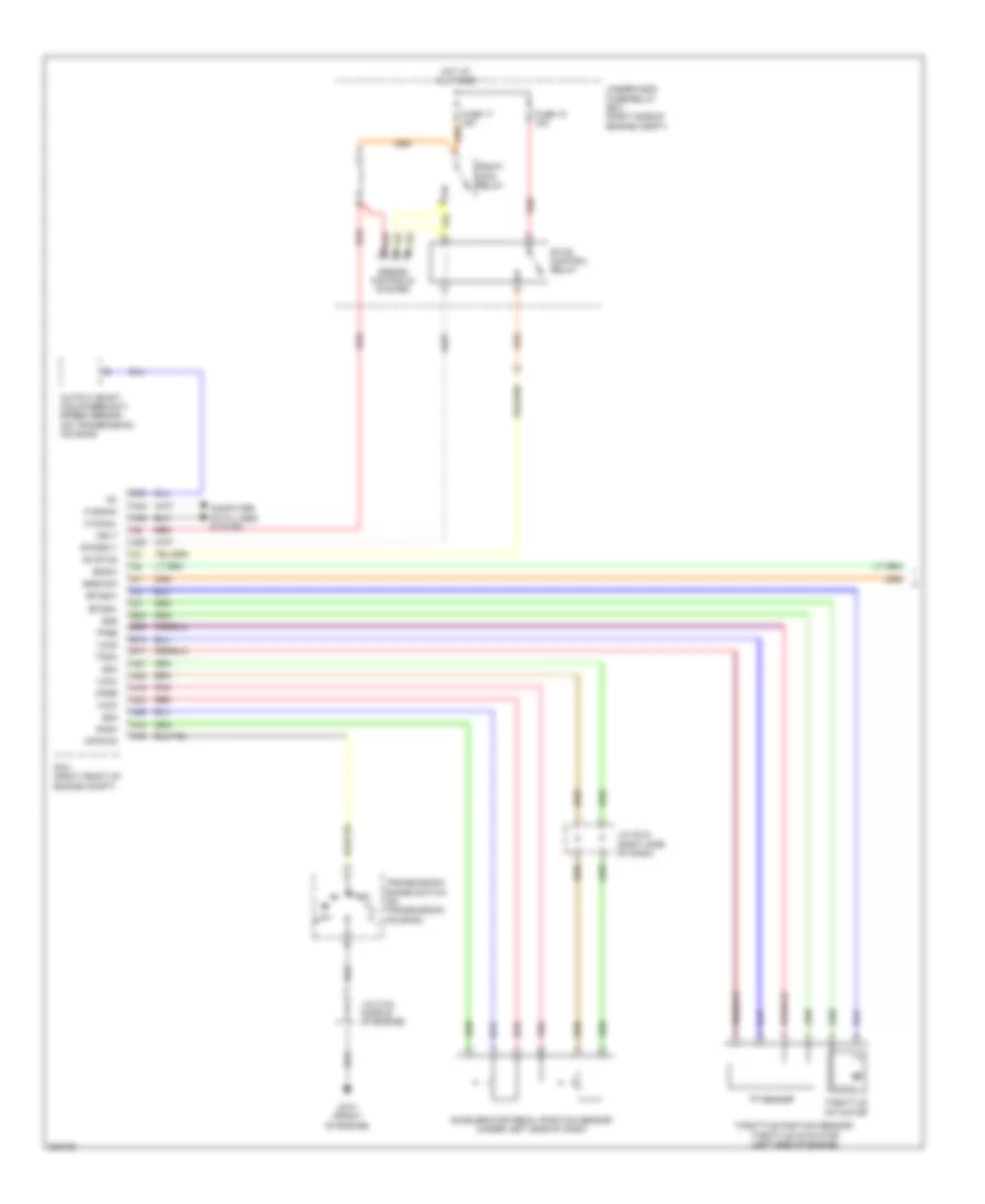 Электросхема системы круизконтроля (1 из 2) для Acura ZDX 2011