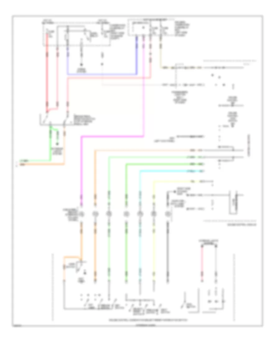 Электросхема системы круизконтроля (2 из 2) для Acura ZDX 2011