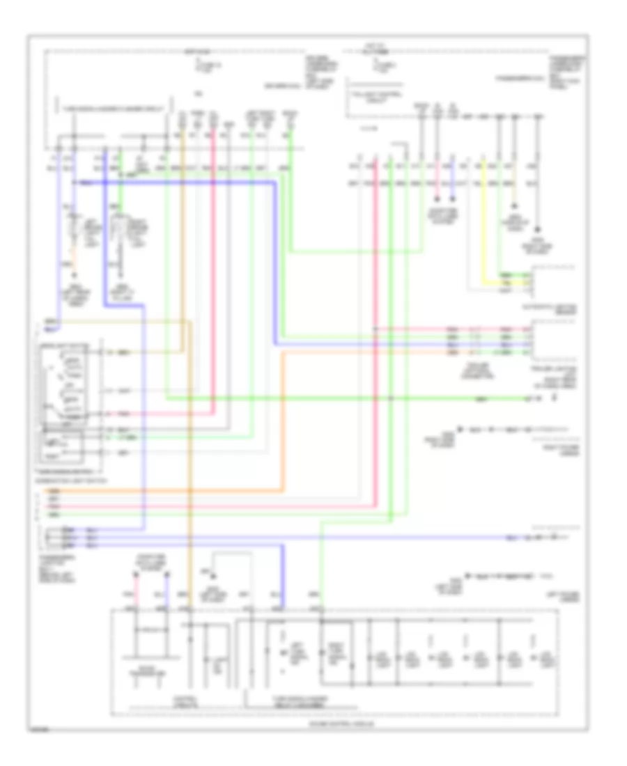 Электросхема внешнего освещения, С CMBS (2 из 2) для Acura ZDX 2011