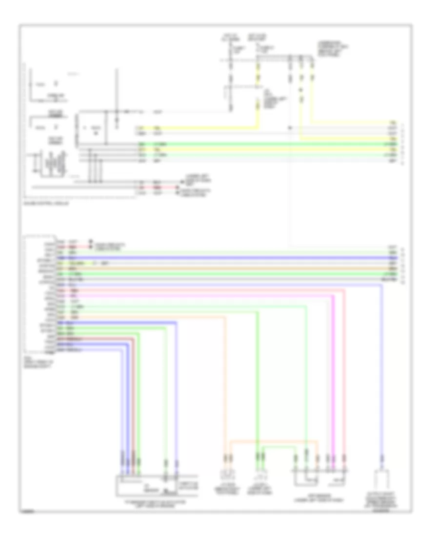 адаптивная Электросхема системы круизконтроля (1 из 3) для Acura MDX 2012