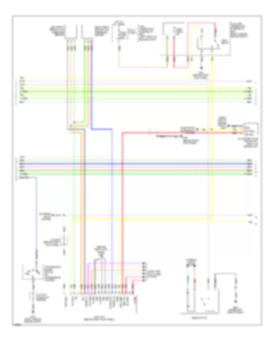 адаптивная Электросхема системы круизконтроля (2 из 3) для Acura MDX 2012