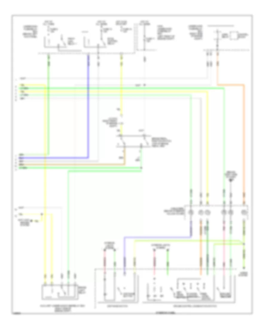 адаптивная Электросхема системы круизконтроля (3 из 3) для Acura MDX 2012