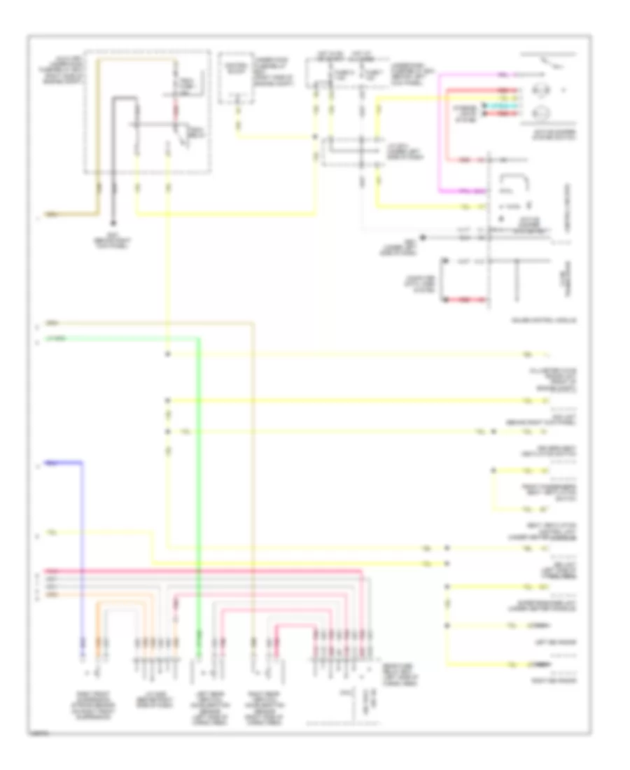 Электросхема электроники подвески (2 из 2) для Acura MDX 2012