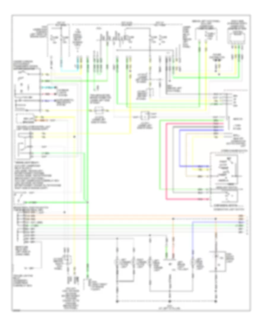 Электросхема внешнего освещения (1 из 2) для Acura MDX 2012