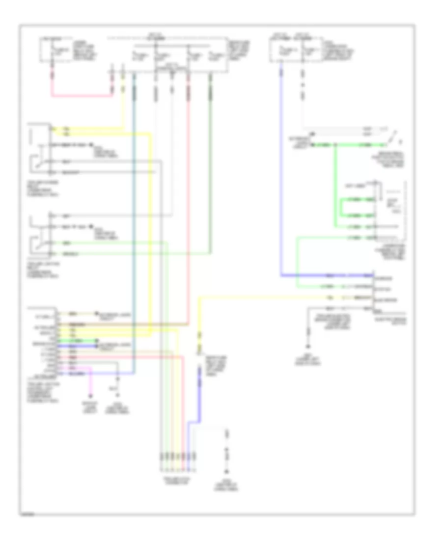 Электросхема розетки подключения прицепа для Acura MDX 2012