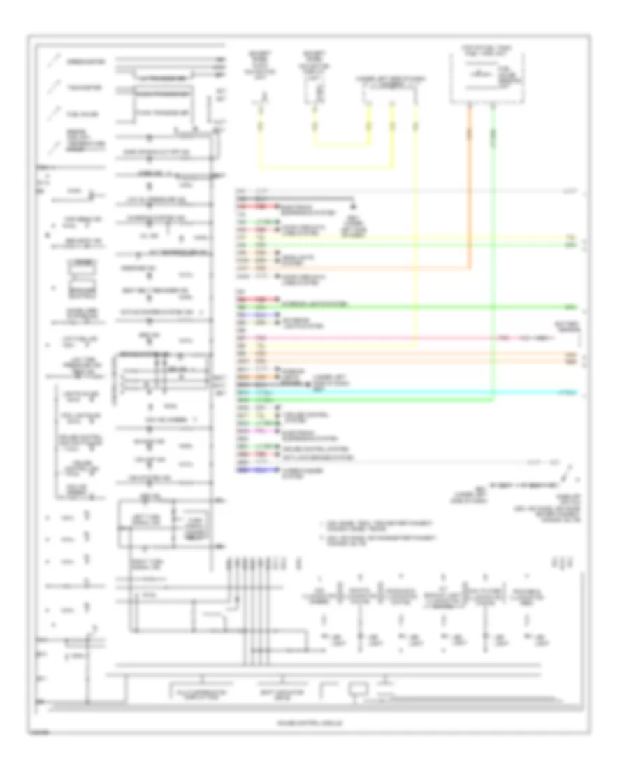 Электросхема панели приборов (1 из 2) для Acura MDX 2012