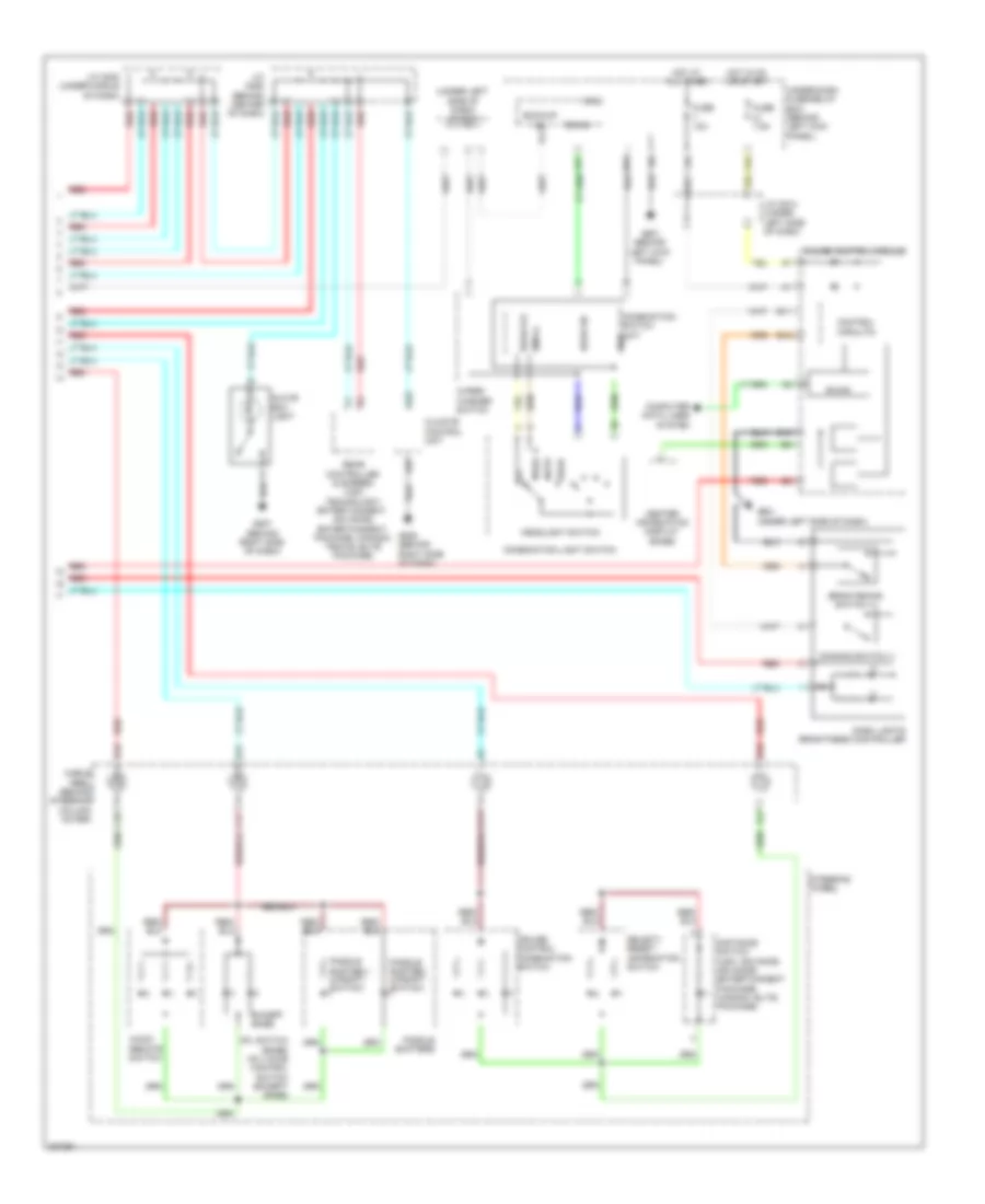 Электросхема подсветки приборов (3 из 3) для Acura MDX 2012