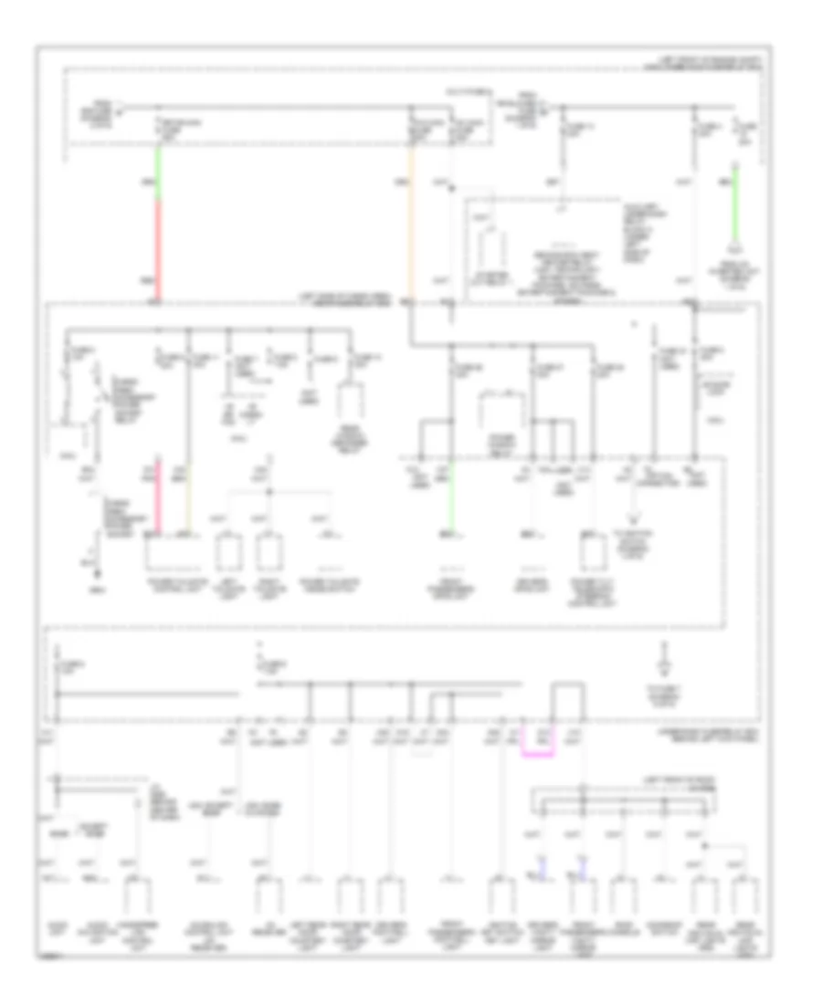 Электросхема блока предохранителей и реле (3 из 6) для Acura MDX 2012