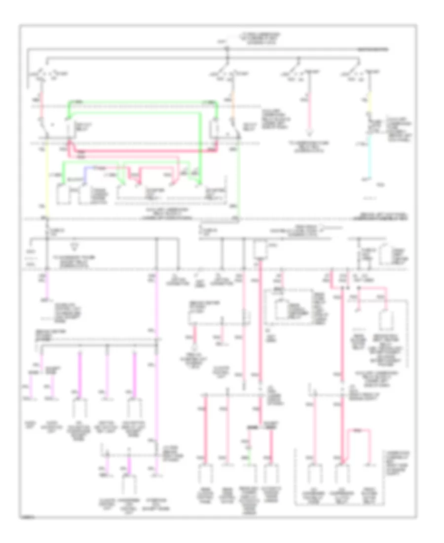 Электросхема блока предохранителей и реле (4 из 6) для Acura MDX 2012
