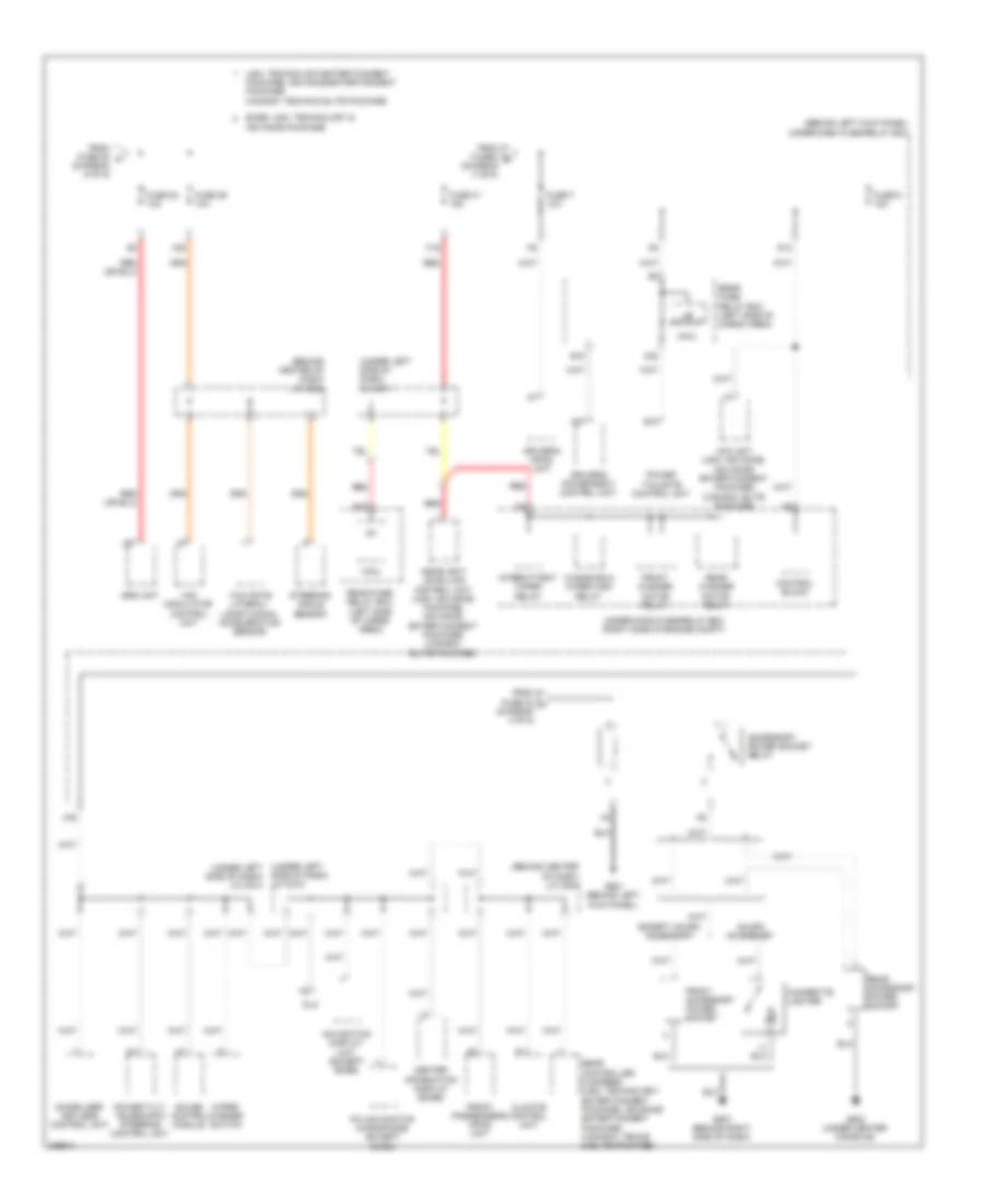Электросхема блока предохранителей и реле (6 из 6) для Acura MDX 2012