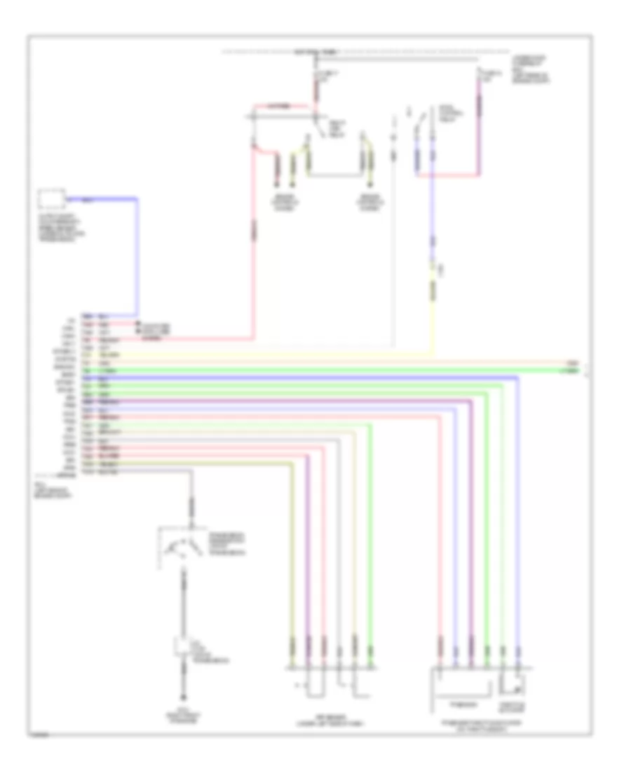 3.5L, Электросхема системы круизконтроля (1 из 2) для Acura TSX 2012