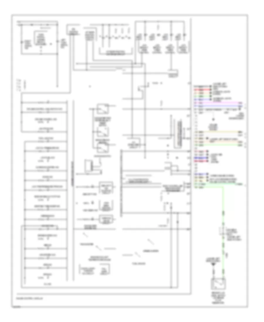 2.4L, Электросхема панели приборов (1 из 2) для Acura TSX 2012