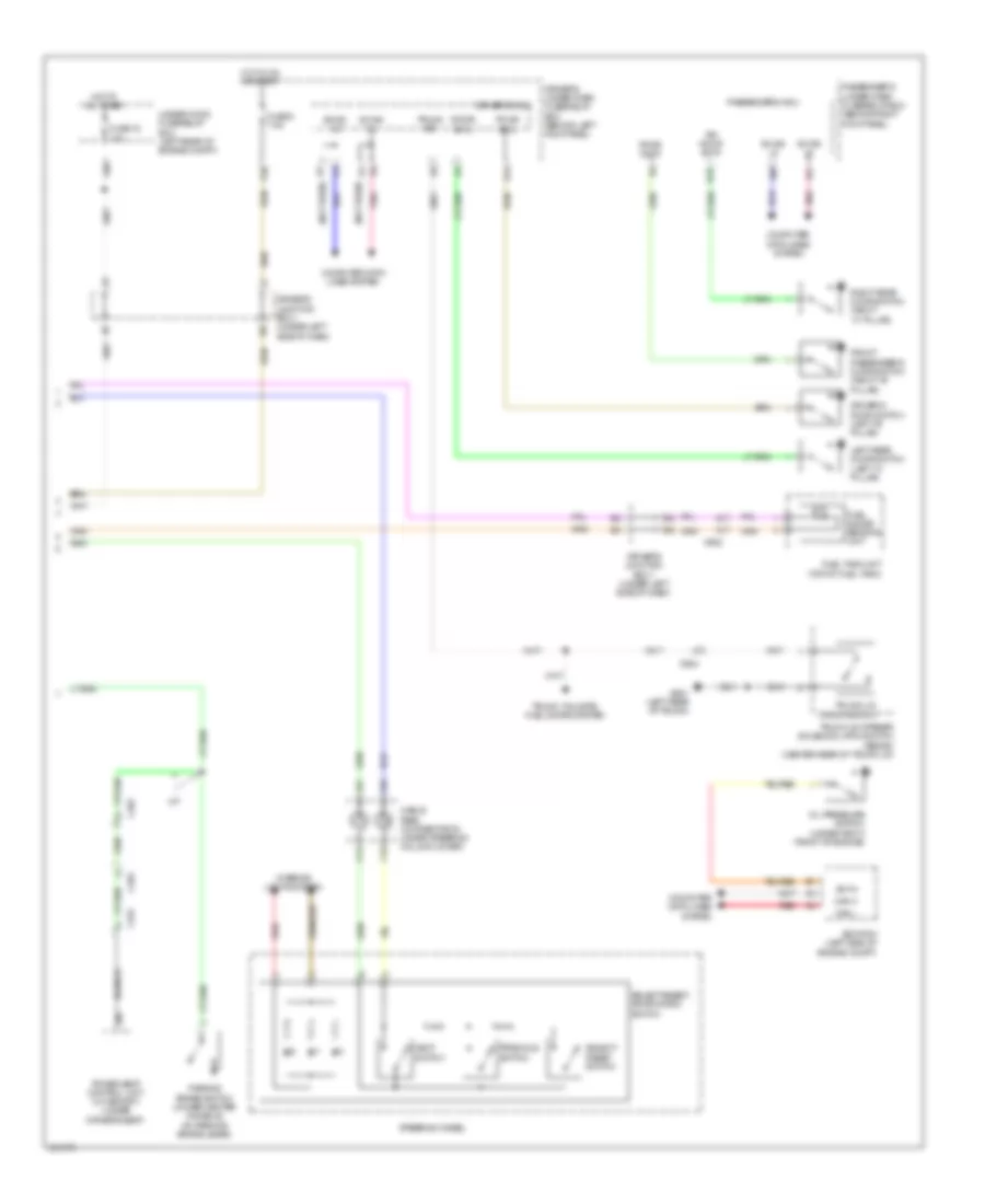 2.4L, Электросхема панели приборов (2 из 2) для Acura TSX 2012