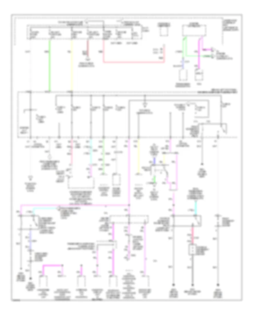 Электросхема блока предохранителей и реле (4 из 6) для Acura TSX 2012