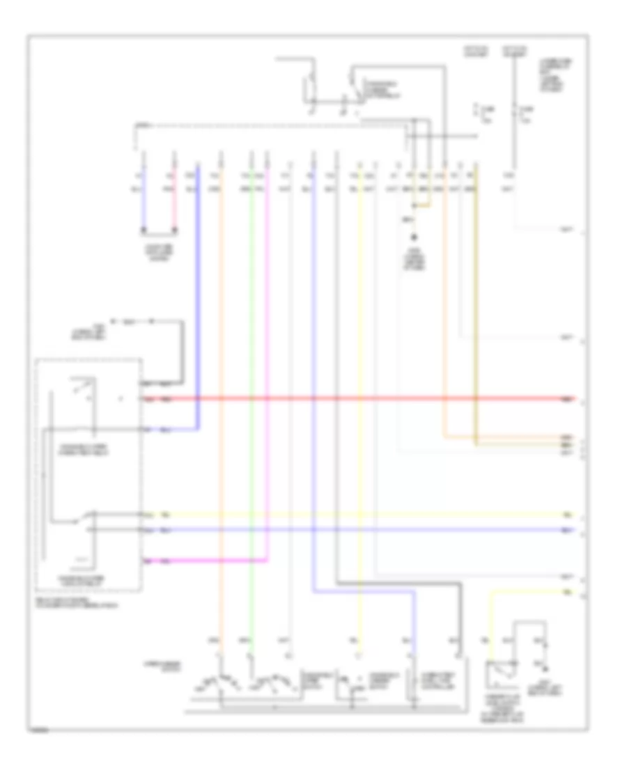 Электросхема стеклоочистителя, дворников и омывателя (1 из 2) для Acura ILX 2013