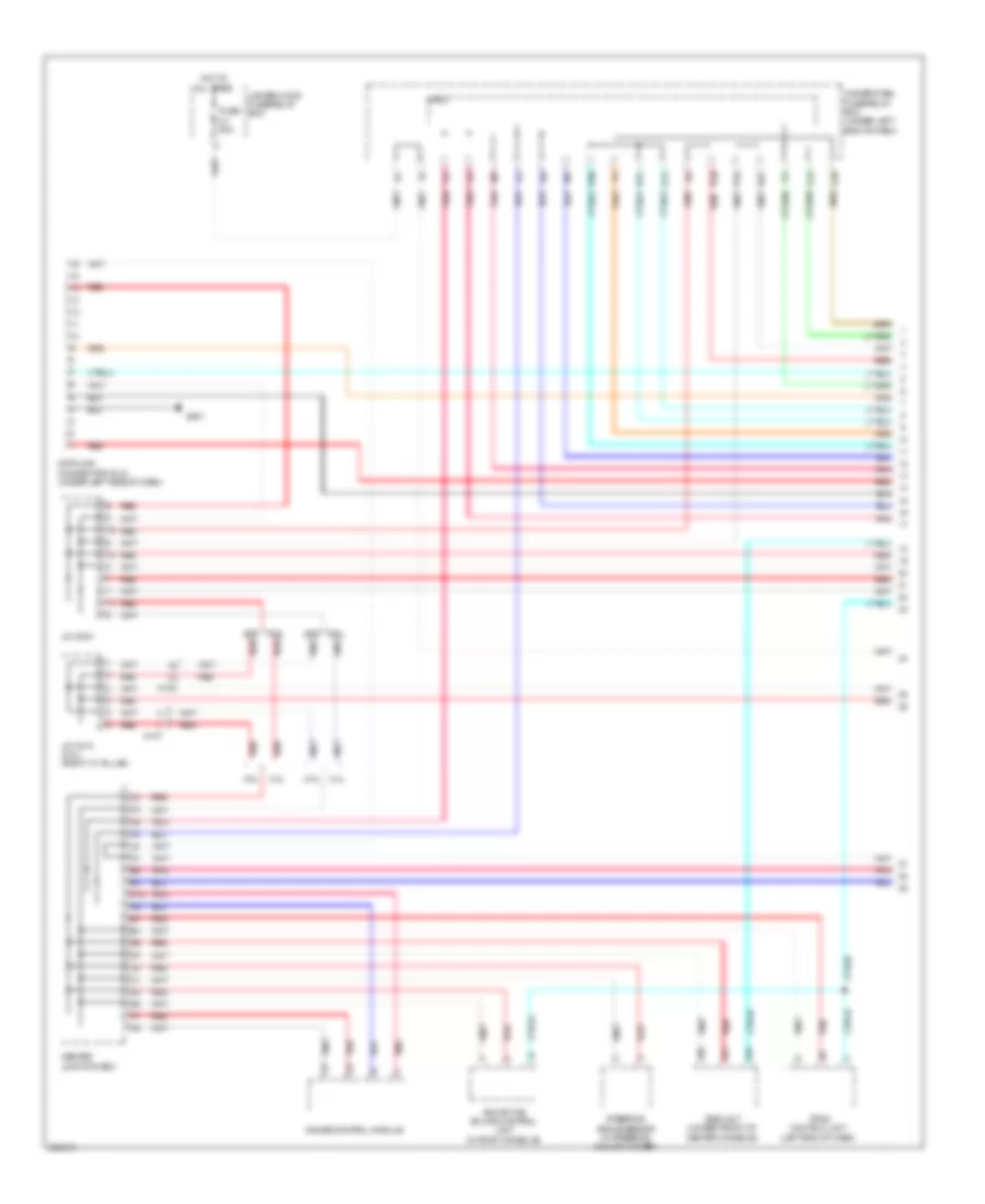 Электросхема линии передачи данных CAN, кроме гибрида (1 из 3) для Acura ILX 2013