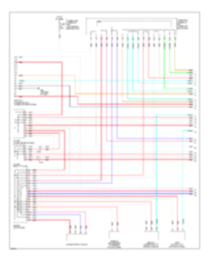 Электросхема линии передачи данных CAN, гибрид (1 из 3) для Acura ILX 2013