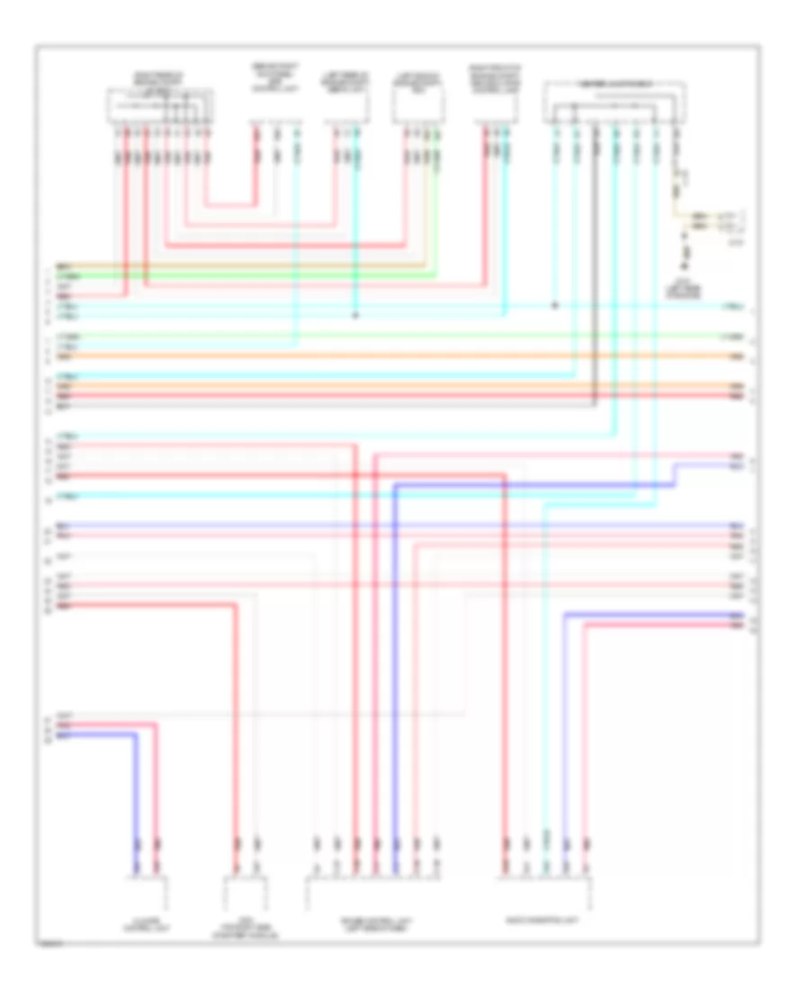 Электросхема линии передачи данных CAN, гибрид (2 из 3) для Acura ILX 2013