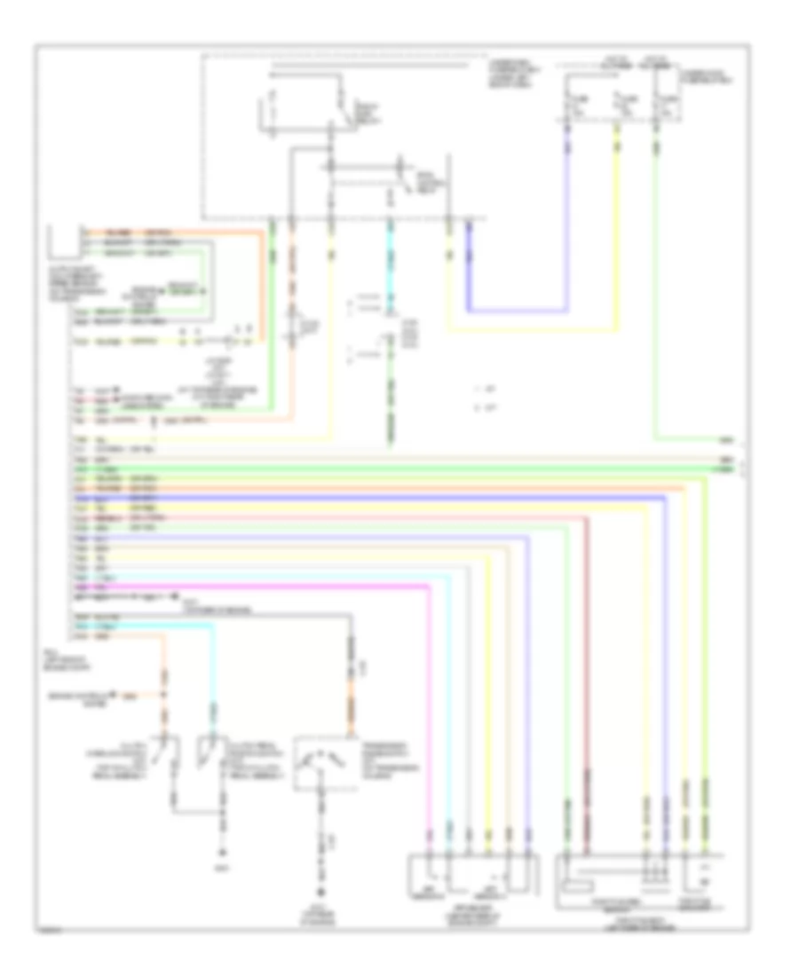 Электросхема системы круизконтроля, кроме гибрида (1 из 2) для Acura ILX 2013