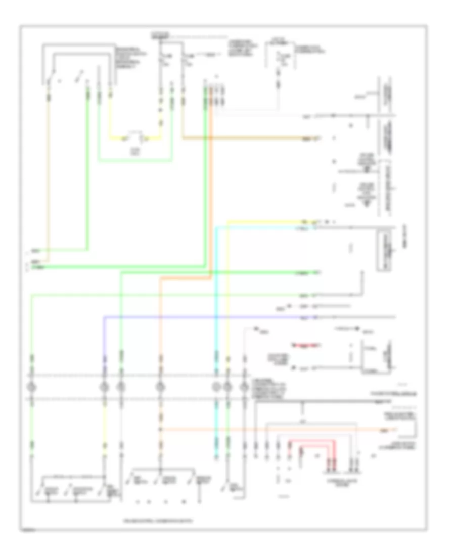 Электросхема системы круизконтроля, кроме гибрида (2 из 2) для Acura ILX 2013