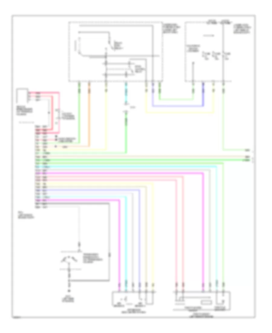 Электросхема системы круизконтроля, гибрид (1 из 2) для Acura ILX 2013