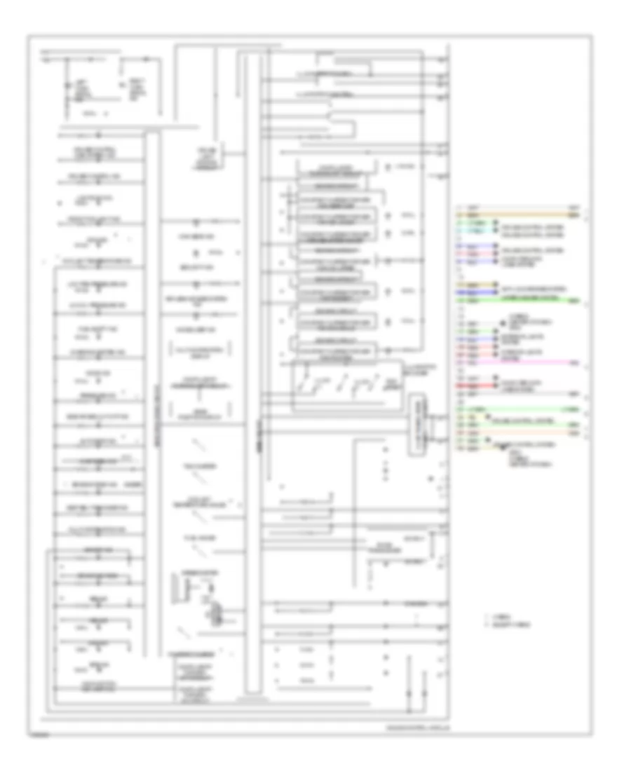 Электросхема панели приборов (1 из 2) для Acura ILX 2013