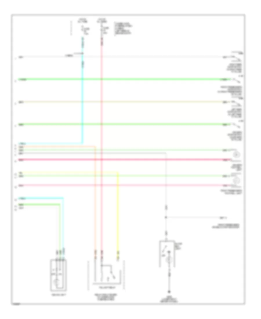 Электросхема подсветки (2 из 2) для Acura ILX 2013