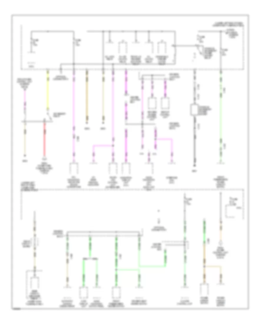 Электросхема блока предохранителей и реле, кроме гибрида (5 из 6) для Acura ILX 2013