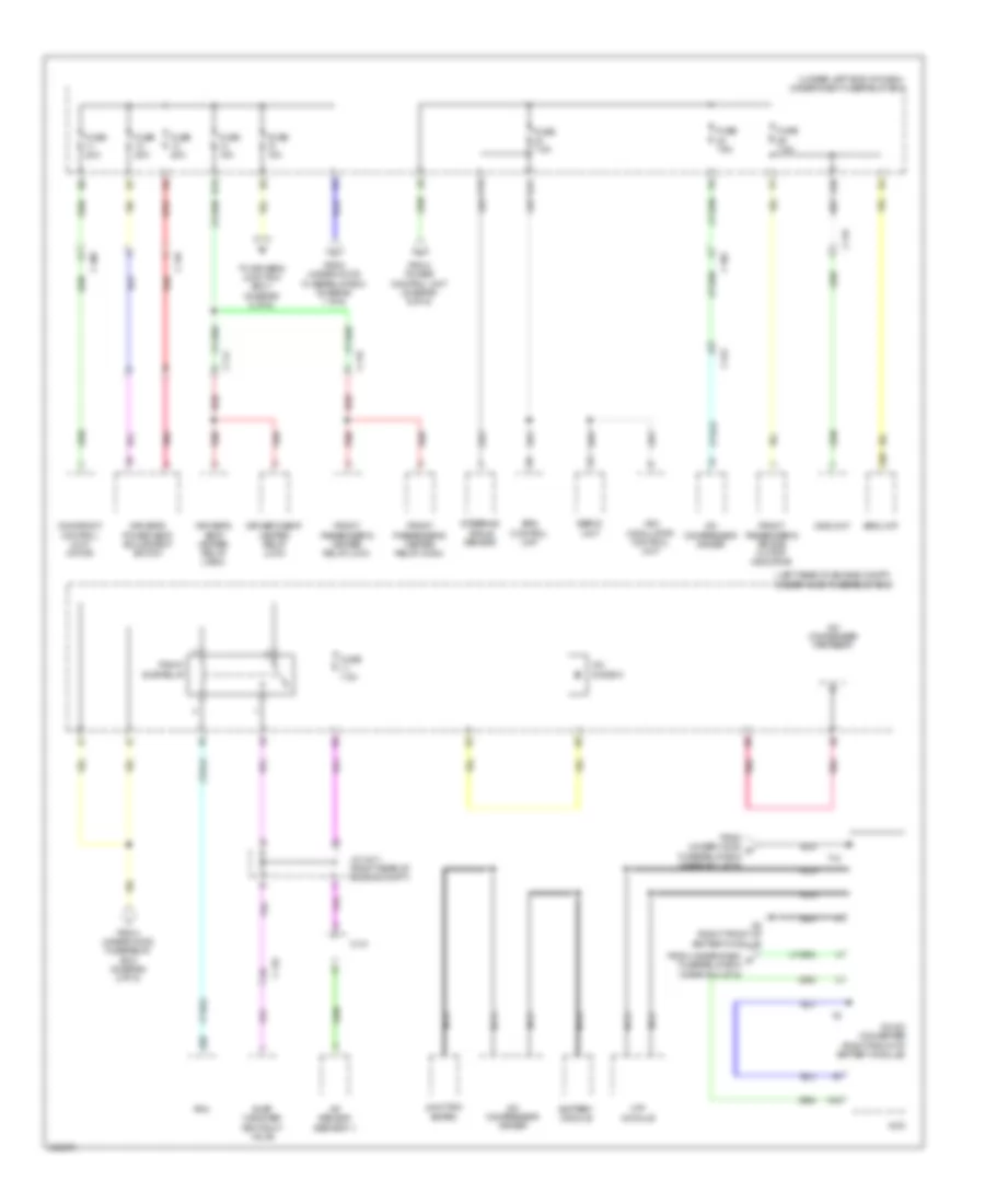 Электросхема блока предохранителей и реле, гибрид (3 из 6) для Acura ILX 2013