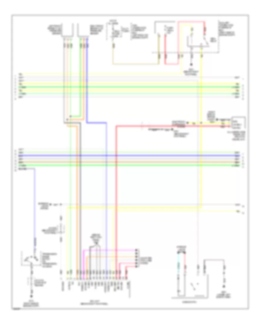 адаптивная Электросхема системы круизконтроля (2 из 3) для Acura MDX 2013
