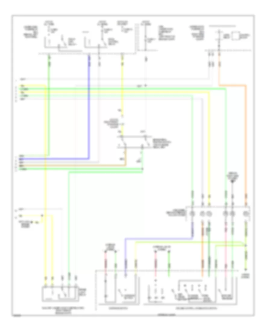 адаптивная Электросхема системы круизконтроля (3 из 3) для Acura MDX 2013
