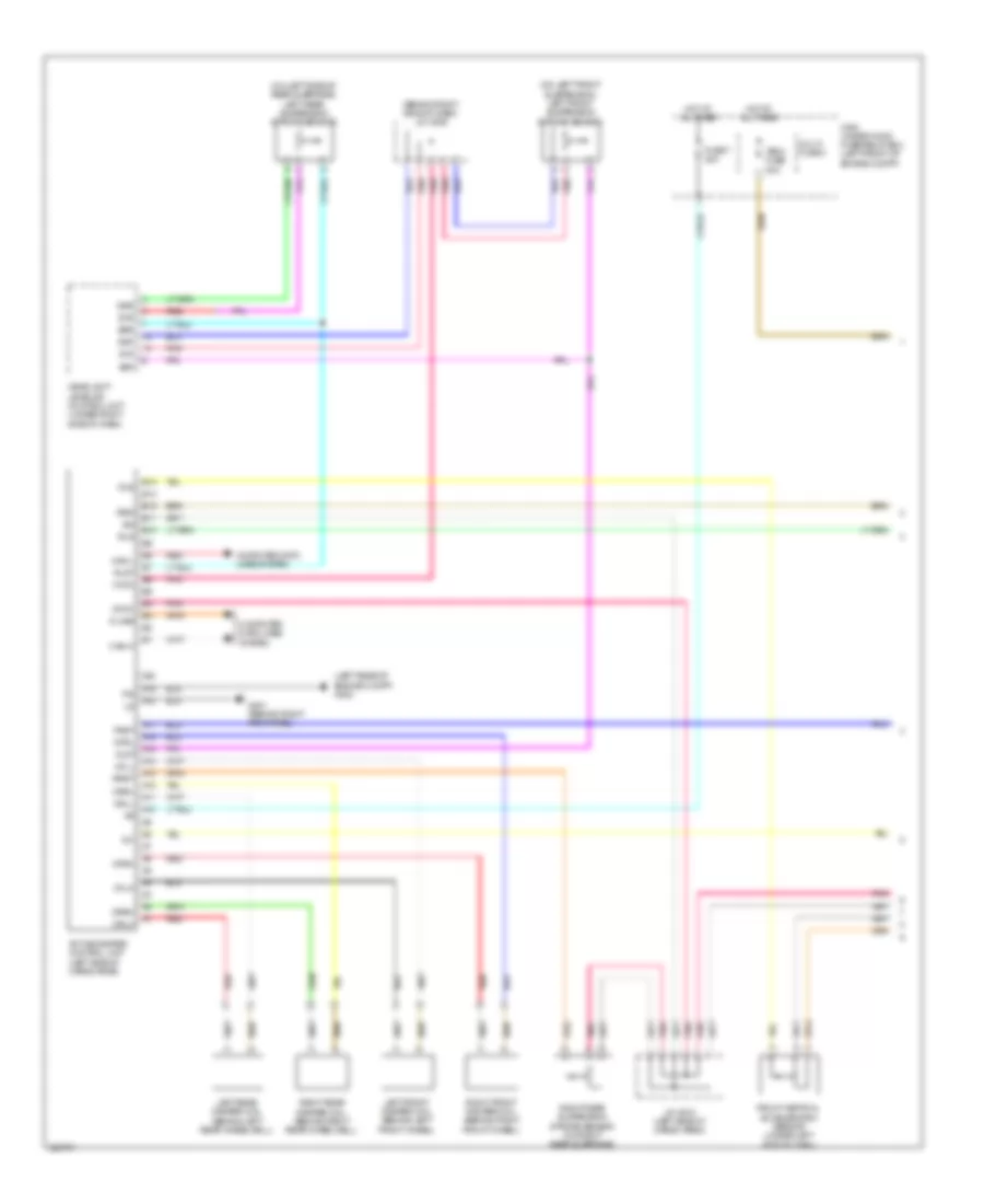 Электросхема электроники подвески (1 из 2) для Acura MDX 2013