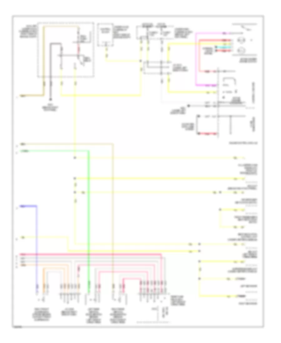 Электросхема электроники подвески (2 из 2) для Acura MDX 2013