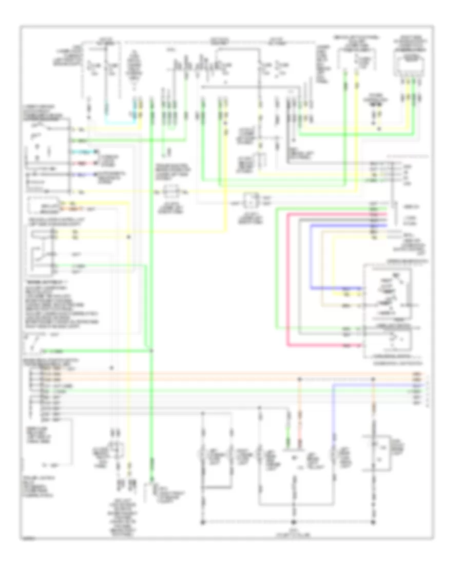 Электросхема внешнего освещения (1 из 2) для Acura MDX 2013