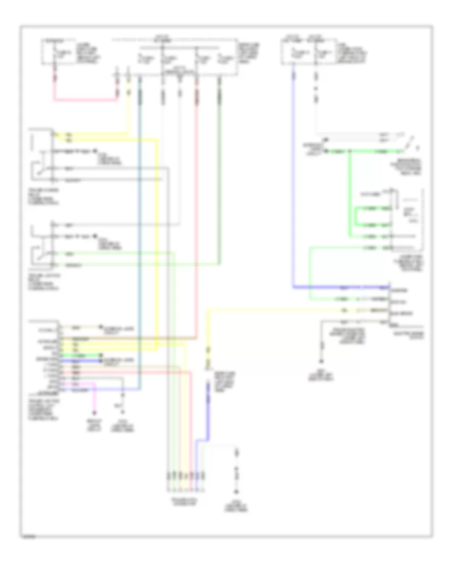 Электросхема розетки подключения прицепа для Acura MDX 2013