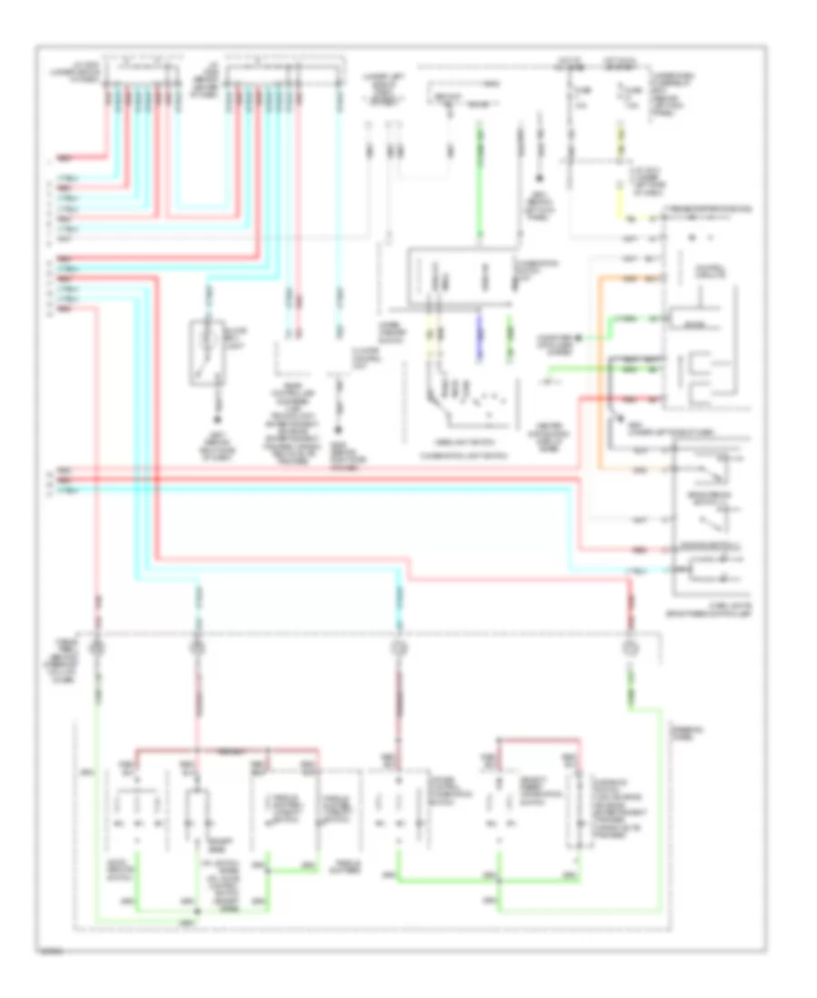 Электросхема подсветки приборов (3 из 3) для Acura MDX 2013