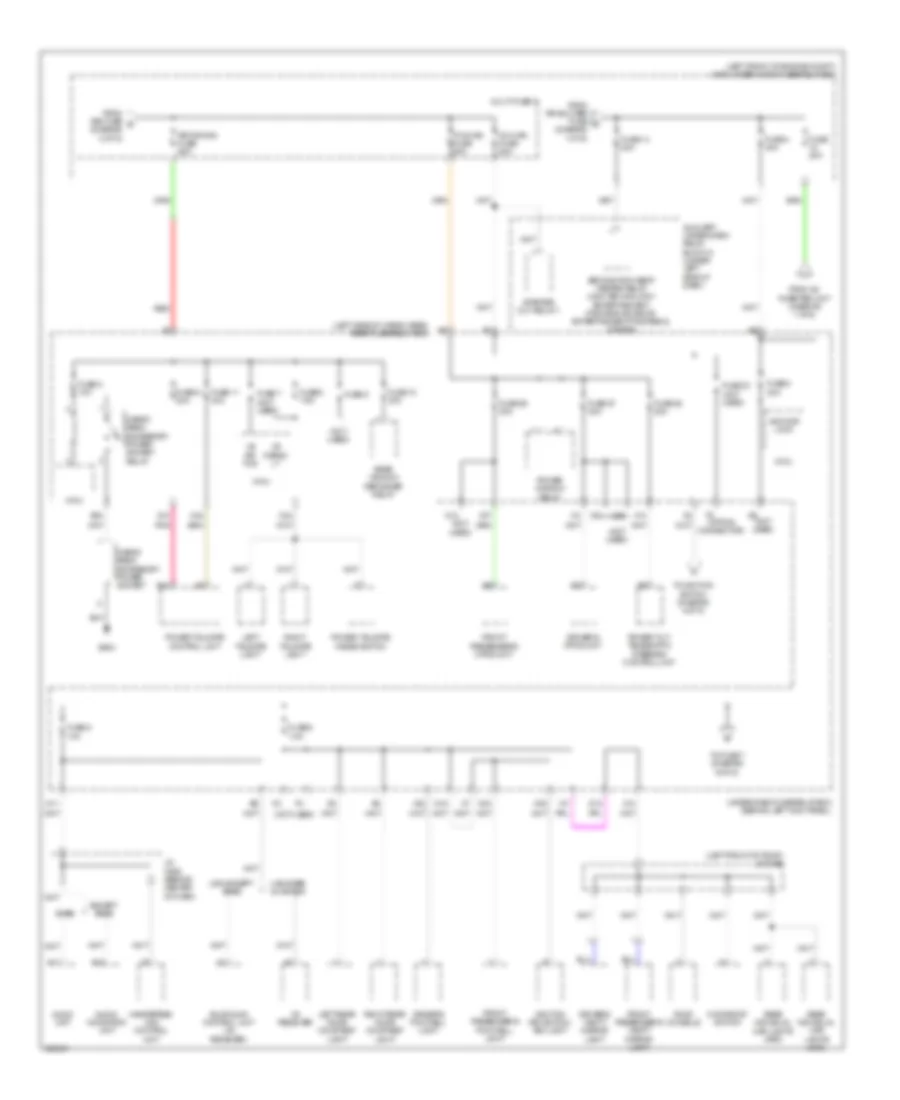 Электросхема блока предохранителей и реле (3 из 6) для Acura MDX 2013