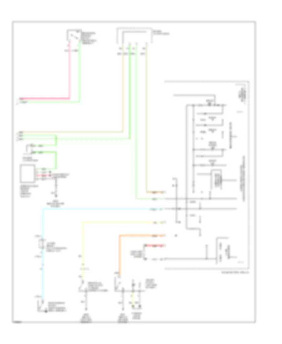 Электросхема антиблокировочной тормозной системы АБС (ABS) (2 из 2) для Acura RDX 2013