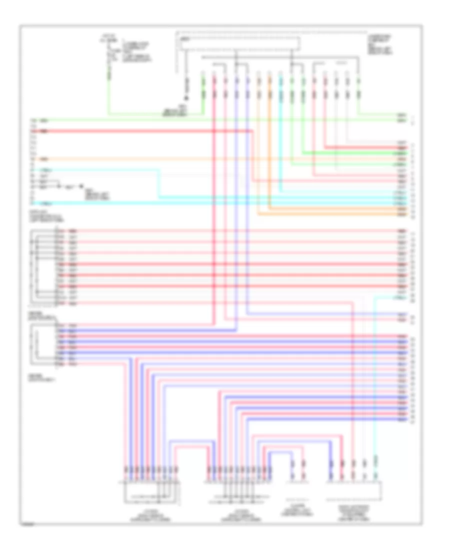 Электросхема линии передачи данных CAN (1 из 4) для Acura RDX 2013