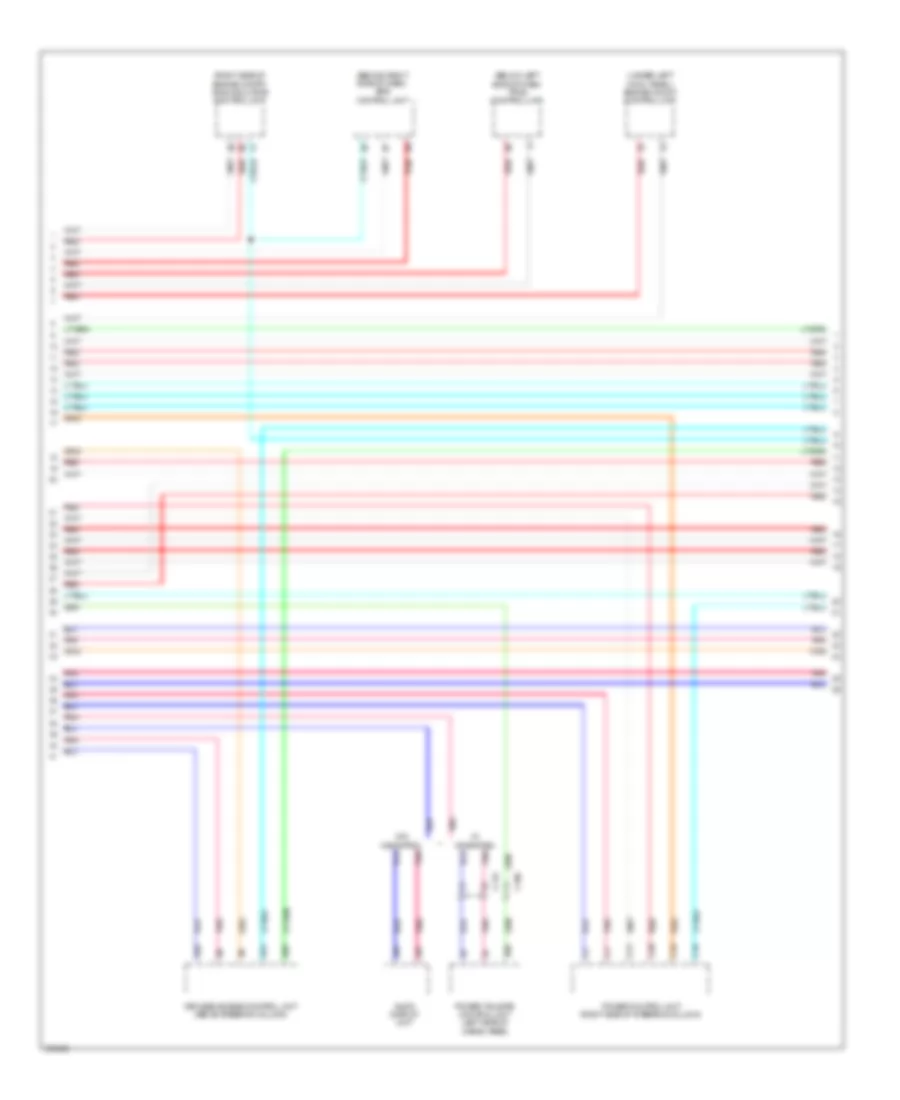 Электросхема линии передачи данных CAN (3 из 4) для Acura RDX 2013