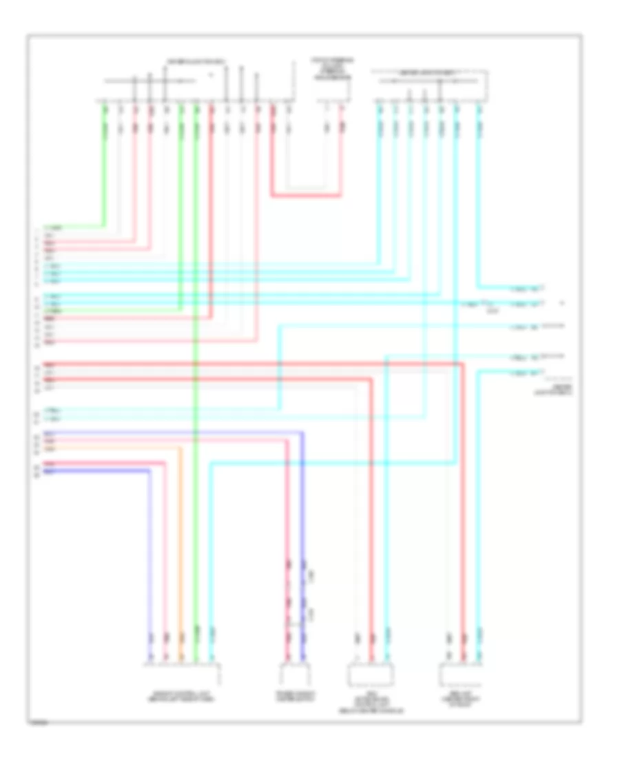 Электросхема линии передачи данных CAN (4 из 4) для Acura RDX 2013